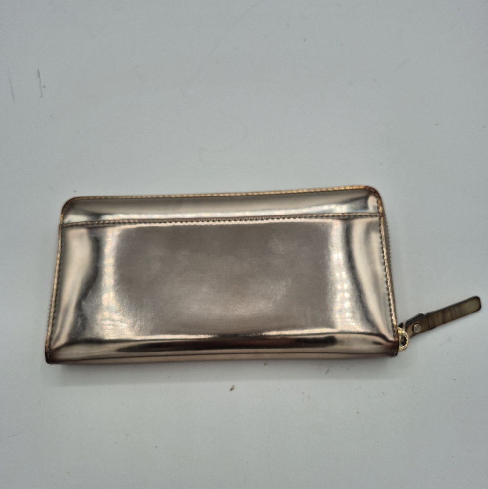 Kate Spade Ballon Happy Whimsie Mirroried Effect Lacey Silver Wallet - Picture 4 of 9